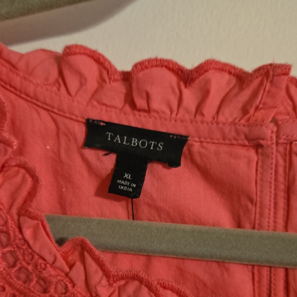 Talbots Pink Top XL